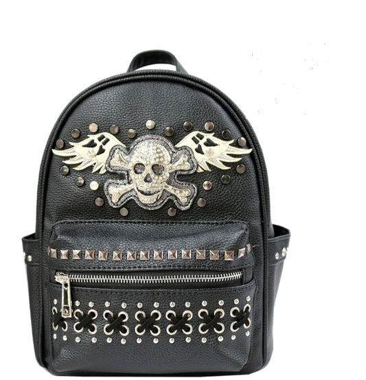Skull with Angel Wings Backpack
